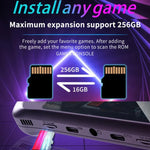 جهاز ألعاب PSP ريترو بشاشة IPS HD بحجم 3.5 بوصة نظام Linux GBA محمول، 64G، 128G
