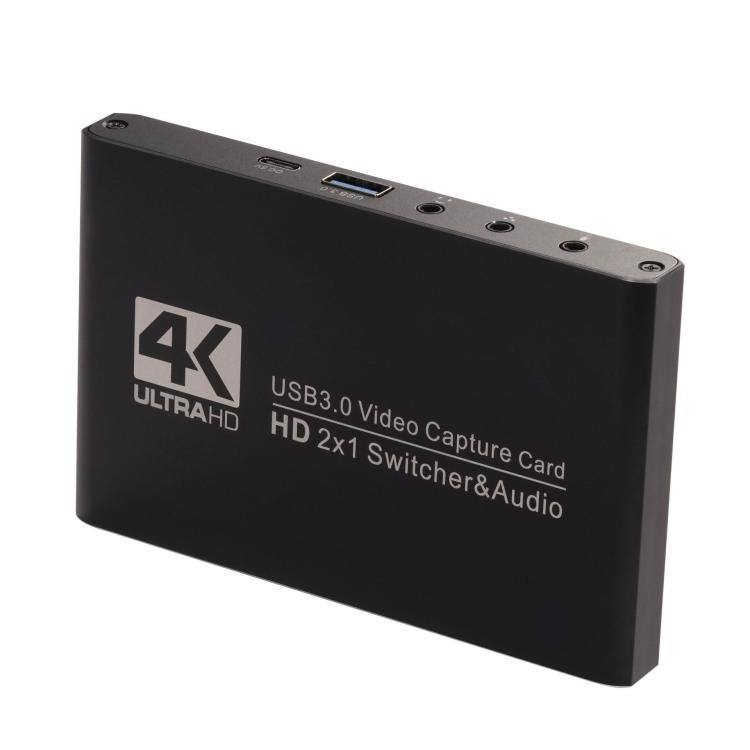 بطاقة التقاط فيديو USB 3.0 عالية الدقة 4K لتسجيل الألعاب والبث المباشر على الكمبيوتر