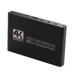 USB 3.0 HD Video Capture Card 4K Camera Computer Game Live Recording Box