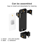 Bathroom Wall-Mounted Curling Iron Organizer Holder with Adjustable Clamps Built-In Cord Wrap