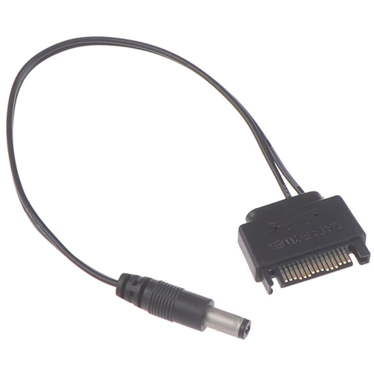 كابل توصيل SATA ذكر إلى DC 5.5 × 2.1 مم، كابل طاقة 12 فولت، 20 سم، 50 سم، 100 سم
