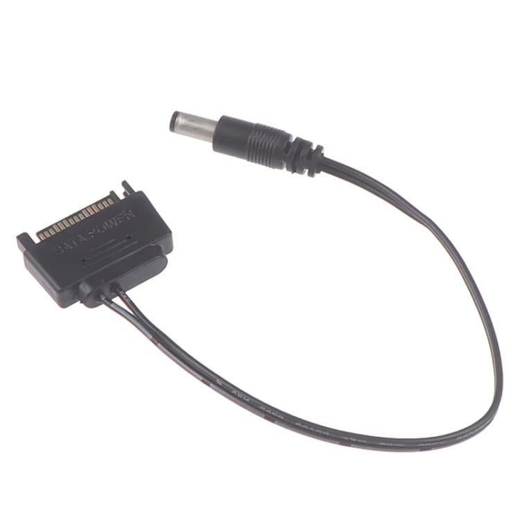 كابل توصيل SATA ذكر إلى DC 5.5 × 2.1 مم، كابل طاقة 12 فولت، 20 سم، 50 سم، 100 سم