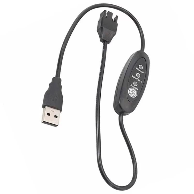 كابل معزز USB إلى 4 دبابيس صغير مع سرعة قابلة للتعديل، USB إلى كابل مروحة صندوق 12 فولت، 50 سم، 98 سم
