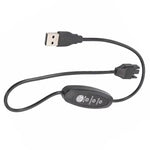 كابل معزز USB إلى 4 دبابيس صغير مع سرعة قابلة للتعديل، USB إلى كابل مروحة صندوق 12 فولت، 50 سم، 98 سم