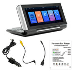 مشغل MP5 للسيارة بحجم 6.86 بوصة قابل للطي مع بلوتوث ودعم MirrorLink/CarPlay/Android Auto، B5370، B5370 مع كاميرا عكسية 4 LED، B5370 مع كاميرا عكسية 8 LED، B5370 مع كاميرا عكسية 12 LED