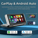 مشغل MP5 للسيارة بحجم 6.86 بوصة قابل للطي مع بلوتوث ودعم MirrorLink/CarPlay/Android Auto، B5370، B5370 مع كاميرا عكسية 4 LED، B5370 مع كاميرا عكسية 8 LED، B5370 مع كاميرا عكسية 12 LED