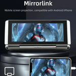 مشغل MP5 للسيارة بحجم 6.86 بوصة قابل للطي مع بلوتوث ودعم MirrorLink/CarPlay/Android Auto، B5370، B5370 مع كاميرا عكسية 4 LED، B5370 مع كاميرا عكسية 8 LED، B5370 مع كاميرا عكسية 12 LED