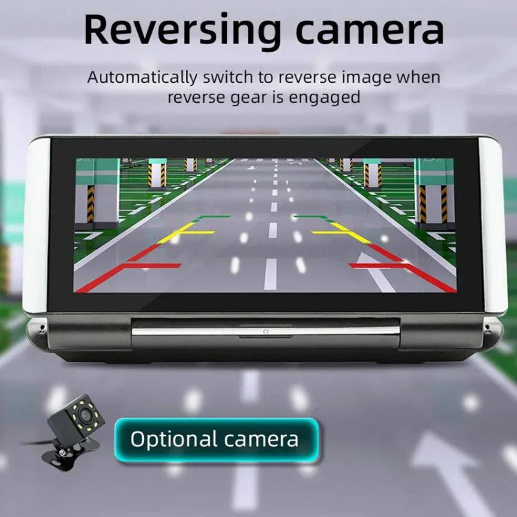 مشغل MP5 للسيارة بحجم 6.86 بوصة قابل للطي مع بلوتوث ودعم MirrorLink/CarPlay/Android Auto، B5370، B5370 مع كاميرا عكسية 4 LED، B5370 مع كاميرا عكسية 8 LED، B5370 مع كاميرا عكسية 12 LED