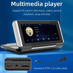 مشغل MP5 للسيارة بحجم 6.86 بوصة قابل للطي مع بلوتوث ودعم MirrorLink/CarPlay/Android Auto، B5370، B5370 مع كاميرا عكسية 4 LED، B5370 مع كاميرا عكسية 8 LED، B5370 مع كاميرا عكسية 12 LED