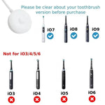 شاحن فرشاة أسنان 3768 محول طاقة لسلسلة Oral B IO 9/8/7 IO7 IO8 IO9، قابس أوروبي، قابس أوروبي