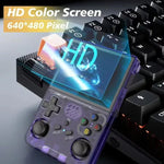 جهاز ألعاب محمول بشاشة IPS HD Mipi بحجم 3.5 بوصة بنظام تشغيل لينكس مفتوح المصدر R36XX مزدوج النطاق WiFi، 64 جيجابايت، 128 جيجابايت