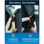 مجموعة تثبيت منظار APEXEL BinoClamp Pro مع إطلاق سريع وحامل منظار من الألمنيوم دوار 360 درجة، APL-F007