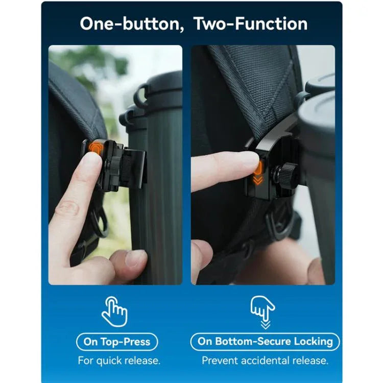 مجموعة تثبيت منظار APEXEL BinoClamp Pro مع إطلاق سريع وحامل منظار من الألمنيوم دوار 360 درجة، APL-F007