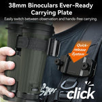 مجموعة تثبيت منظار APEXEL BinoClamp Pro مع إطلاق سريع وحامل منظار من الألمنيوم دوار 360 درجة، APL-F007