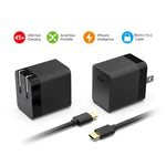 شاحن سريع DOBE GaN بقوة 45 واط لـ Nintendo Switch 2 / Switch OLED / Switch / Switch Lite بمنفذ USB-C وقابس أمريكي، لـ Nintendo Switch 2