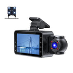 مسجل قيادة بدقة 1080P عالي الوضوح مع رؤية ليلية بالأشعة تحت الحمراء XWIFI، تسجيل مزدوج وثلاثي