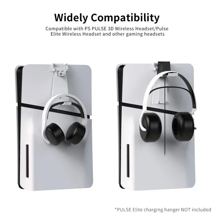 محطة عرض شحن JYS لأجهزة PS5/PS5 Slim/PS Portal مع قاعدة شحن مزدوجة لوحدات التحكم ومروحة تبريد وعلاقة سماعات رأس