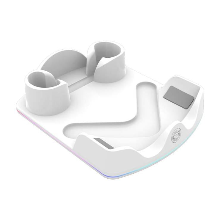 حامل تخزين بمقبض وشاحن لنظارات VR مع ضوء LED لنظارات Meta Quest 3S / 3 / 2 موديل iplay HBV-641