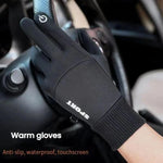 Outdoor Fleece-Lined Non-Slip Warm Cycling Touchscreen Gloves
