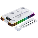 قاعدة تبريد متعددة الوظائف مع مقبض مزدوج وشاحن لـ PS5 Pro / PS5 Slim / PS5، YH66S نمط بيانو مع إضاءة ملونة بيضاء، YH66S نمط بيانو مع إضاءة ملونة سوداء، YH66 أبيض، YH66 أسود وأبيض، YH66 أسود
