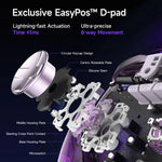 جهاز تحكم ألعاب لاسلكي EasySMX D10 مع زناد مزدوج الوضع وعصا تحكم TMR Hall Effect، قاعدة شحن لـ PC/Switch/هاتف/Steam