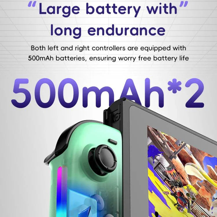 For Nintendo Switch JOY-05 Split Controllers TMR Hall Effect Joysticks, 6-Axis Motion & RGB Lighting