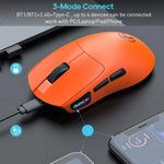 ماوس ألعاب IMICE G900، 6 أزرار، دقة 12800 DPI، ماوس لاسلكي ثلاثي الوضع قابل لإعادة الشحن