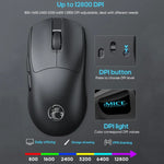 ماوس ألعاب IMICE G900، 6 أزرار، دقة 12800 DPI، ماوس لاسلكي ثلاثي الوضع قابل لإعادة الشحن