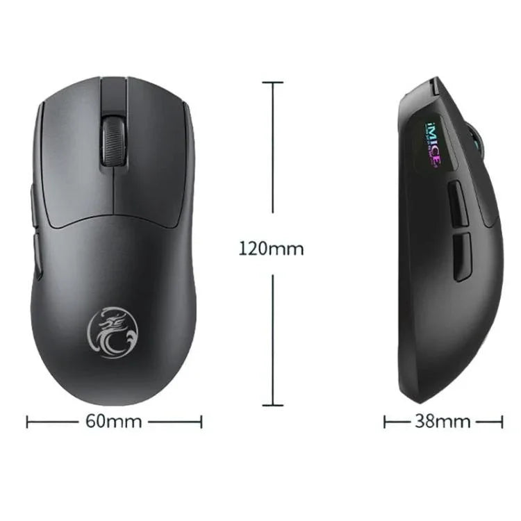 ماوس ألعاب IMICE G900، 6 أزرار، دقة 12800 DPI، ماوس لاسلكي ثلاثي الوضع قابل لإعادة الشحن