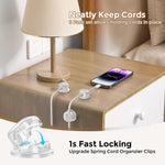AhaStyle WG178 6pcs Multi-functional Adhesive Desktop Cable Organizer Data Charging Cable Clip
