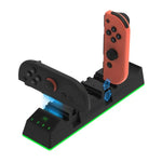 قاعدة شحن عالمية 9 في 1 لأجهزة التحكم اليسرى واليمنى لجهاز Nintendo Switch 2/Switch 2 Pro من PGTECH