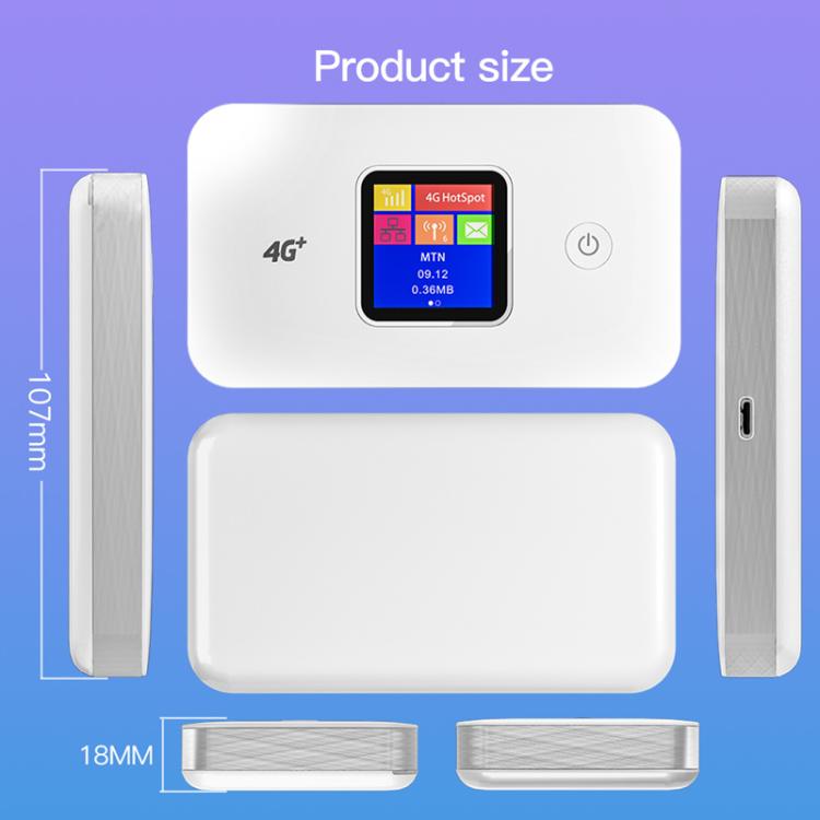 MF801 4G CAT7 ثنائي النطاق محمول WIFI LTE 300M راوتر لاسلكي قابل للتوصيل شاشة ملونة ميفي نقطة اتصال متنقلة، MF801