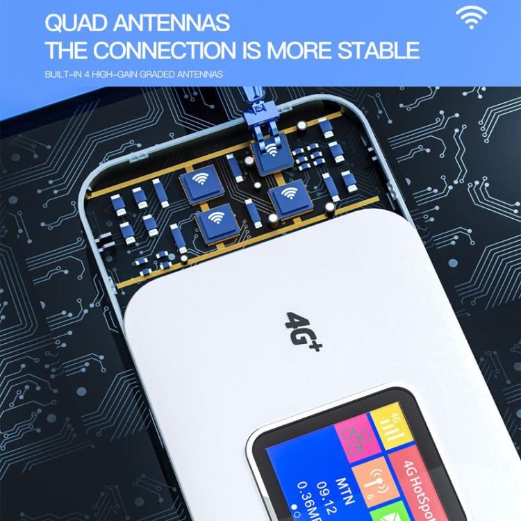 MF801 4G CAT7 ثنائي النطاق محمول WIFI LTE 300M راوتر لاسلكي قابل للتوصيل شاشة ملونة ميفي نقطة اتصال متنقلة، MF801