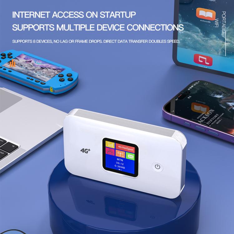MF801 4G CAT7 ثنائي النطاق محمول WIFI LTE 300M راوتر لاسلكي قابل للتوصيل شاشة ملونة ميفي نقطة اتصال متنقلة، MF801