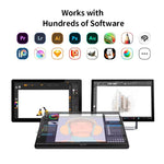 شاشة رسم رقمية VEIKK VK1600 مقاس 15.6 بوصة شاشة رسم إلكترونية متوافقة مع الهاتف المحمول