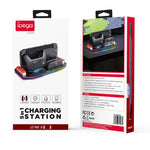 قاعدة شحن ipega لأجهزة Nintendo Switch 2 Joy-Con وPro Controller مع إضاءة RGB وحامل بطاقة الألعاب، PG-SW2048