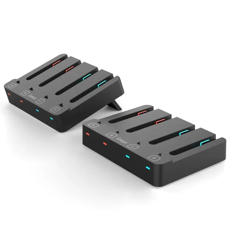 قاعدة شحن 4 في 1 من ipega لشحن وحدة تحكم Nintendo Switch 2 / Joy-Con، PG-SW2081