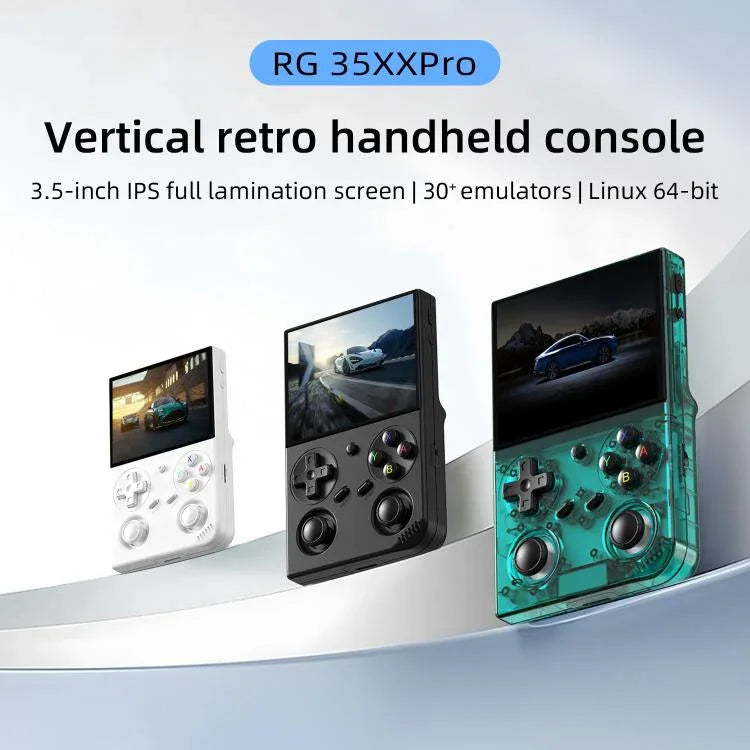 جهاز ألعاب محمول رجعي ANBERNIC RG 35XXPro بشاشة 3.5 بوصة، نظام Linux 64-بت، ذاكرة 64G+128G، 64G+256G