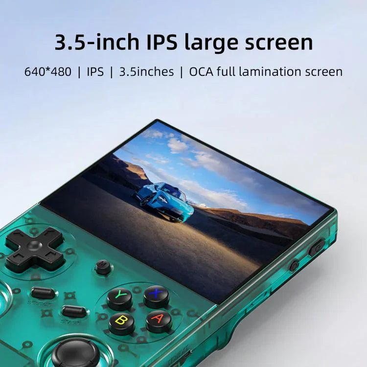 جهاز ألعاب محمول رجعي ANBERNIC RG 35XXPro بشاشة 3.5 بوصة، نظام Linux 64-بت، ذاكرة 64G+128G، 64G+256G