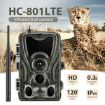 كاميرا صيد تتبع بالأشعة تحت الحمراء مقاومة للمطر والضباب بدقة 20 ميجابكسل 4G، HC-801LTE