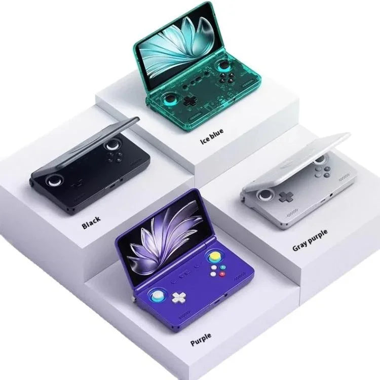 جهاز ألعاب Retroid Pocket Flip 2 بمعالج SD865، أندرويد 13، شاشة AMOLED بحجم 5.5 بوصة، واي فاي، بلوتوث، مشغل فيديو