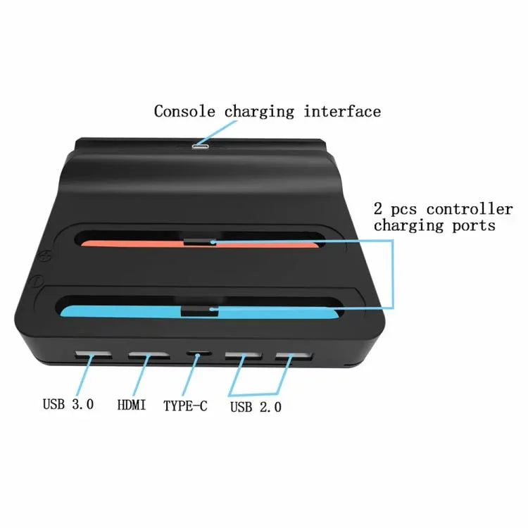 قاعدة شحن لوحدة تحكم جهاز نينتندو سويتش 2 KJH مع مخرج HDMI بدقة 1080P 60 هرتز، KJH-NS2-027
