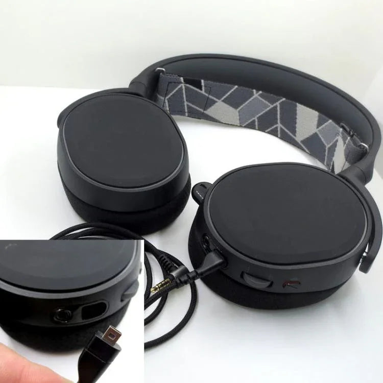 كابل توصيل سماعة رأس للألعاب مع رباط رأس، لسماعات SteelSeries Arctis 3 / 5 / 7 / PRO، ZS0130