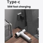 مجفف شعر لاسلكي عالي السرعة بمحرك 100,000 دورة في الدقيقة، شحن سريع USB-C وبطارية مدمجة 15600 مللي أمبير