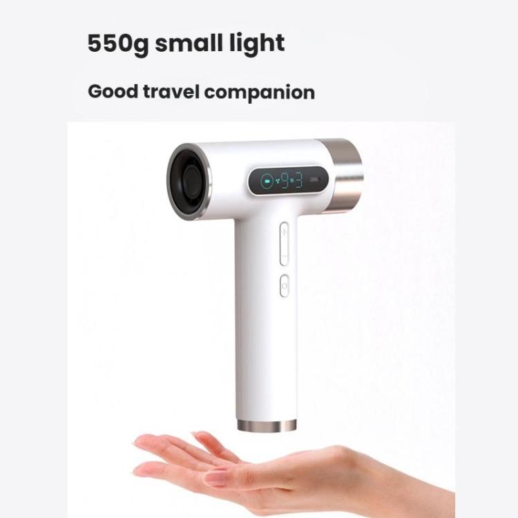 مجفف شعر لاسلكي عالي السرعة بمحرك 100,000 دورة في الدقيقة، شحن سريع USB-C وبطارية مدمجة 15600 مللي أمبير