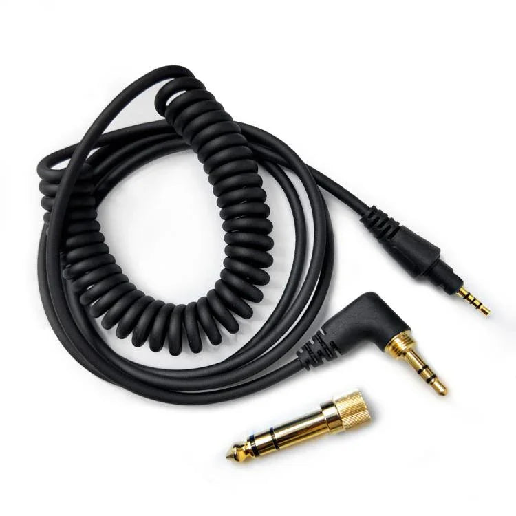 كابل صوت سماعة رأس نابضي بطول 1.2 متر، لسماعات Pioneer HDJ-CUE1 / HDJ-X7 / HDJ-S7 / HDJ-X5 / HDJ-S7، قابس منحني، قابس مستقيم