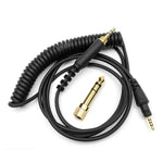 كابل صوت سماعة رأس نابضي بطول 1.2 متر، لسماعات Pioneer HDJ-CUE1 / HDJ-X7 / HDJ-S7 / HDJ-X5 / HDJ-S7، قابس منحني، قابس مستقيم