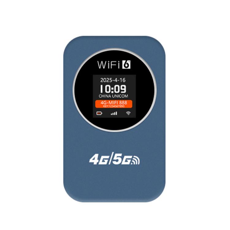 نقطة اتصال واي فاي محمولة 4G/5G راوتر محمول 300 ميجابت في الثانية مع عرض الوقت، بطارية مدمجة 3000 مللي أمبير، نسخة آسيا، نسخة أوراسية