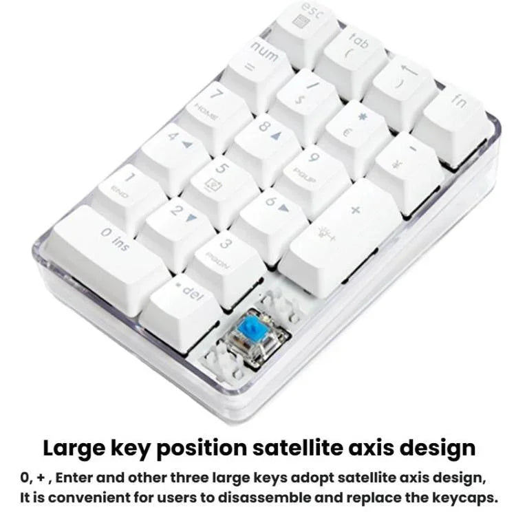 لوحة مفاتيح رقمية سلكية مضيئة بدون مفاتيح تبديل للأعمال المالية والمصرفية من Little Kangaroo DS-9817