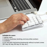 لوحة مفاتيح رقمية سلكية مضيئة بدون مفاتيح تبديل للأعمال المالية والمصرفية من Little Kangaroo DS-9817